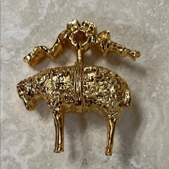 Gold Sheep Ornament - Picture 2 of 5